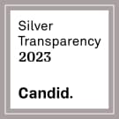silver transparency 2023 candid logo
