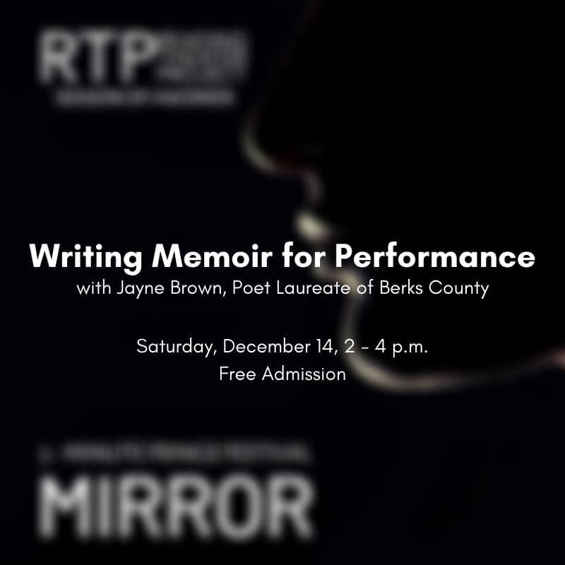 WORKSHOP: Writing Memoir for Performance